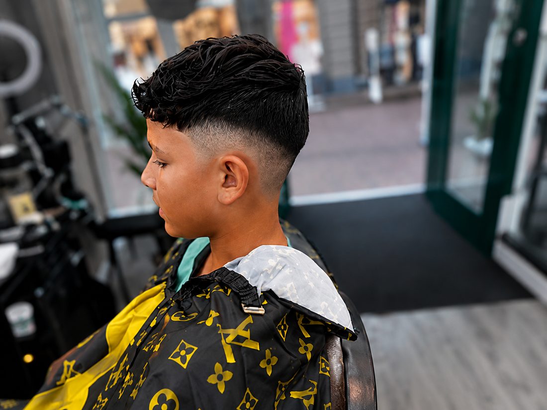 Textuur fringe fade