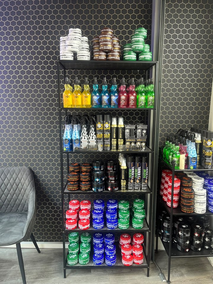 Verzorgingsproducten bij MnM Barbershop